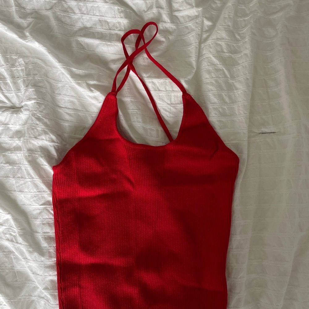 ZARA KNIT HALTER TOP